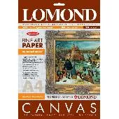 0908431 Холст ярко-белый хлопковый Lomond A4, 340г/м2, 10л.