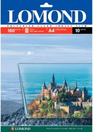 0708411 Плёнка Lomond PE Laser Film – прозрачная, А4, 100 мкм, 10 листов, для струйной цветной печати.