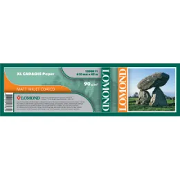 1202012 Бумага Матовая для САПР И ГИС Lomond 90г/м2, (914*50,8) мм, 45 метров.