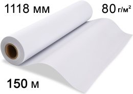Бумага Сублимационная 8color 80г/м2, (1118*76) мм 150 метров.