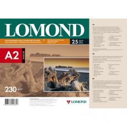 0102139 Бумага Одностороняя Матовая Lomond А2 (420х594)мм, 230г/м2, 25л.