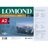 0102138 Фотобумага Одностороняя Матовая Lomond А2, 180г/м2, 25л.