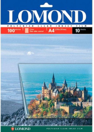 0708411 Плёнка Lomond PE Laser Film – прозрачная, А4, 100 мкм, 10 листов, для струйной цветной печати.