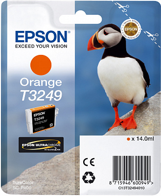 C13T32494010 Картридж Epson T324 для SC-P400 Orange 14мл.