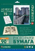 2212063 Самоклеящаяся фотобумага LOMOND, матовая, A4, 15 делен. (40 x 50 мм), 90 г/м2, 25 листов.