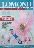 0809413 Бумага для сублимации Lomond A4 (210х297)мм, 100г/м2, 100л.