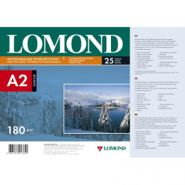0102138 Фотобумага Одностороняя Матовая Lomond А2, 180г/м2, 25л.