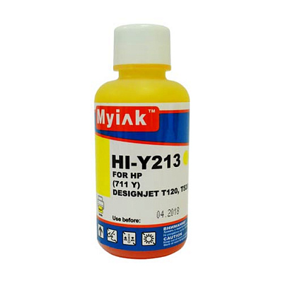 Чернила для HP (711) HP Designjet T120/520 (100ml, Yellow, Pigment) HI-BK401 EverBrite™ MyInk